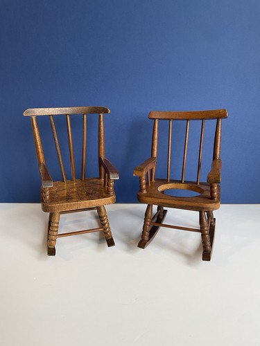 Vintage wooden rocking - vintage, chairs