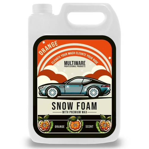 Orange blast snow foam ultra - blast,