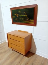 RETRO JOHN & SYLVIA REID STAG C RANGE OAK CHEST OF DRAWERS MID CENTURY MODERN