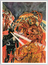 Space Opera Science Fiction Postcard Unposted Josh Kirby Artist Space Fantasy