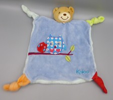 Kaloo Bear Teddy Baby Comforter Blankie Blanket Soother Blue Good Night Owl