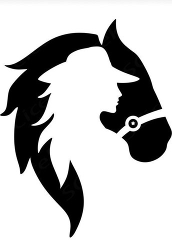 Horse vinyl car decal - decal, /