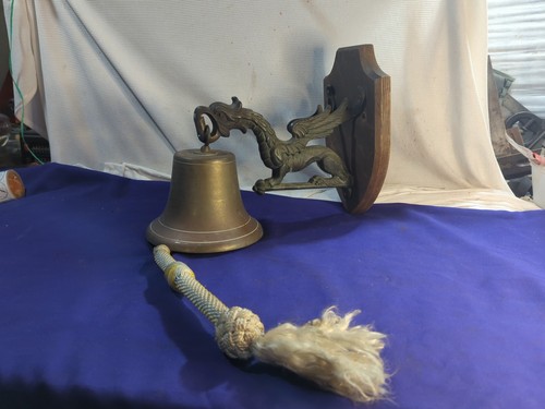 Large vintage bronze wall - large,