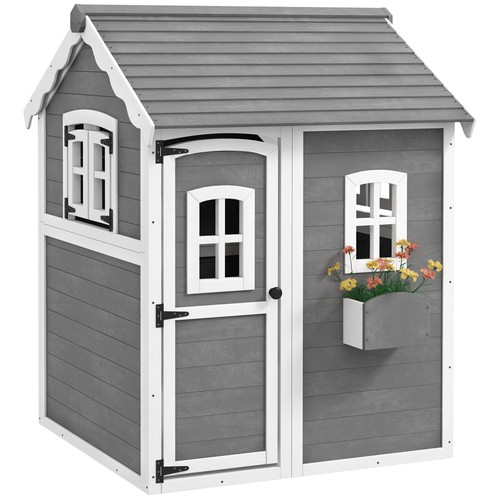 Outsunny wooden wendy house - wendy,