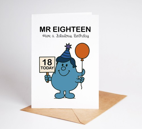 Funny men birthday card - mr,