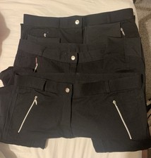 3x Requisite Lightweight Jodhpurs, Size 18, Black, Unworn