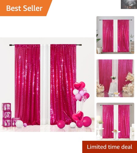 Hot pink shimmer sequin - hot,