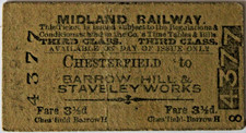 MIDLAND RAILWAY - CHESTERFIELD to BARROW HILL & STAVELEY WORKS