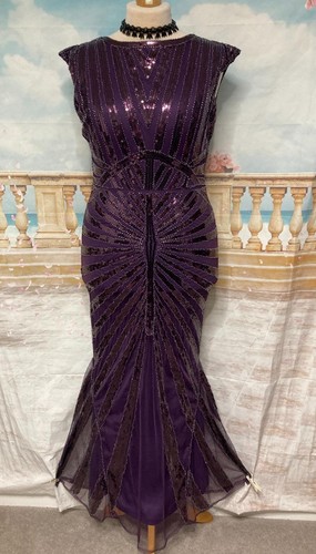 Gatsby evening dress purple - gatsby, 14