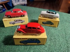 Dinky Toys Diecast Atlas Simca 9 Aronde, Peugeot 402, P.L.17 Panhard Boxed