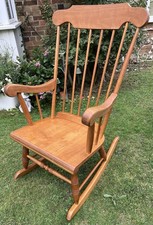 Wooden Rocking Arm Chair