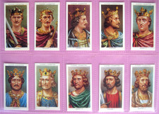 KINGS & QUEENS OF ENGLAND - PLAYERS - IMPERIAL REPRINT - SET (50) - 1990 - VG