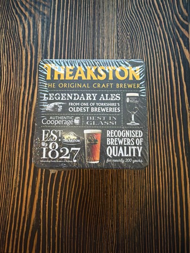 Theakston beer mat cardboard