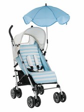 LADYBIRD BLUE UNIVERSAL SUN PARASOL PRAM SILVER CROSS CHICCO GRACO MAXI COSI 