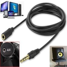 1M-20M 3.5mm Jack Extension Cable Lead Stereo Plug to Socket AUX Headphone  GOLD