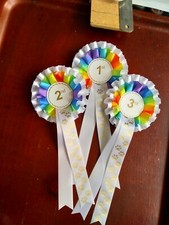 1st, 2nd & 3rd 2 Tier Rosettes