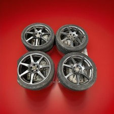 SUBARU IMPREZA WRX STI 18" ALLOY WHEELS SET 5X100 TYRES 225/40/18