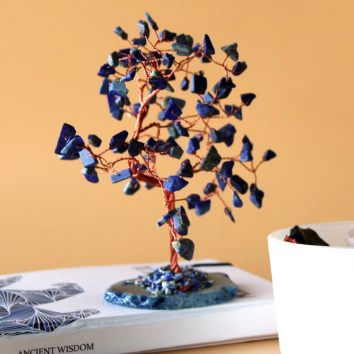 Gemstone crystal wishing tree - wishing,