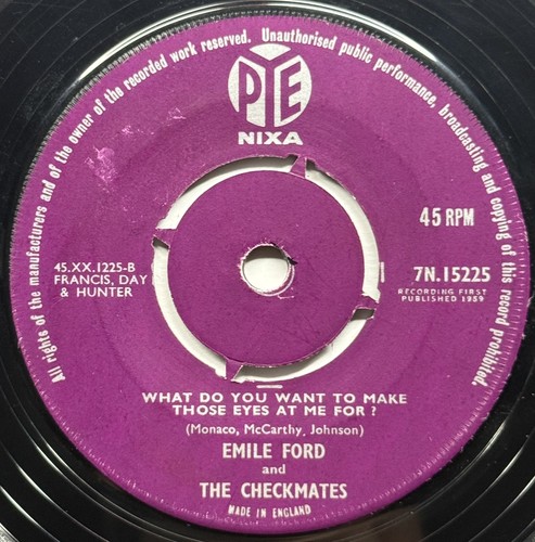 Emile ford and the checkmates - and,