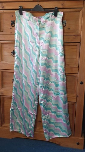 Qed london satin wide leg - london,