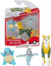 Pokémon Squirtle, Machop & Boltund Figures Ex Display