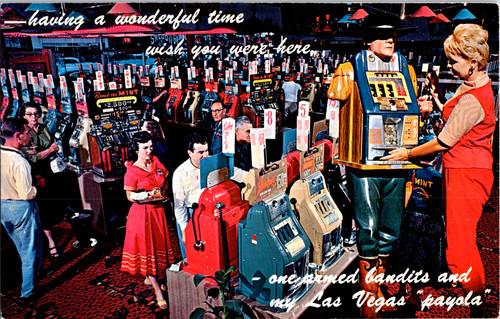 Vintage postcard las vegas - postcard,