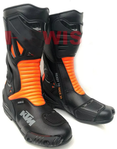 Ktm racing motorcycle boots - motorcycle,