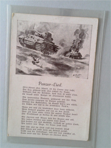 Ww2 german postcard - ww2,