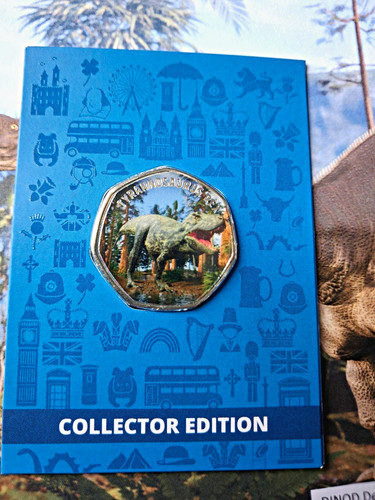 Rex dinosaur 50p - t-rex,