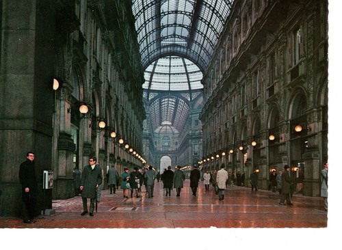 Postcard old blank italy milan - blank,