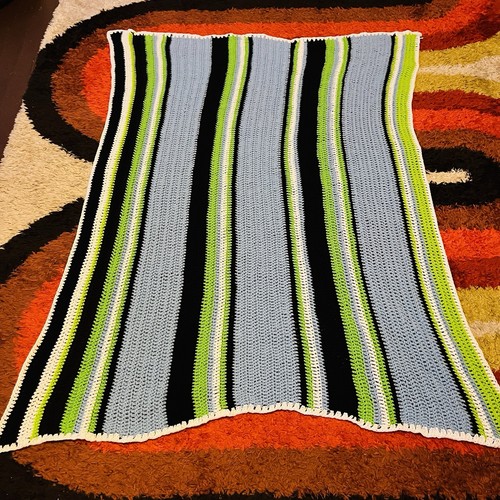 Handmade crochet afghan - afghan, throw