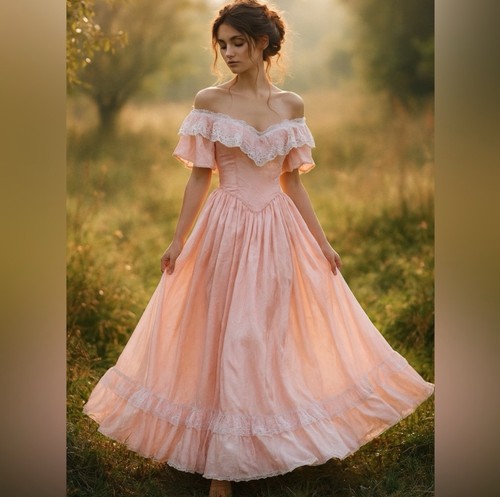 Vintage gunne sax pink lace - pink,