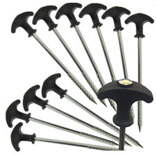 NGT Bivvy Tent Pegs Singles Heavy Duty for Fishing Camping for Brolley Umbrella