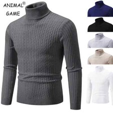 Mens High Neck Sweater