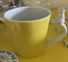 CUTE Yellow Mug with RABBIT on