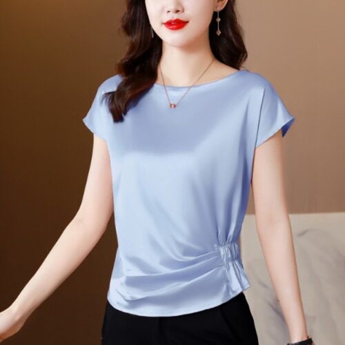 Women faux silk - women, tops