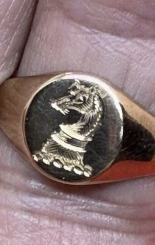 Antique style 9ct sold - antique,