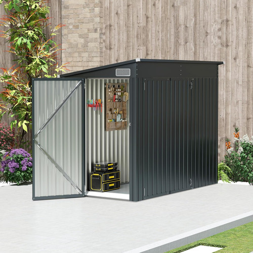 Metal garden shed 8x4ft - metal,