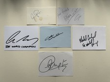 Boxing Signed Index Cards X6