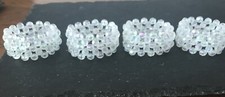 Set Of 4  Beaded napkin rings