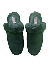 BOBS from Skechers w/ Memory Foam Black Suede Slip On Slippers Size 7 (RRP £45)