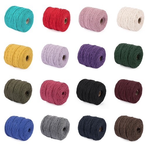 Colours braided 3mm macrame - colours,