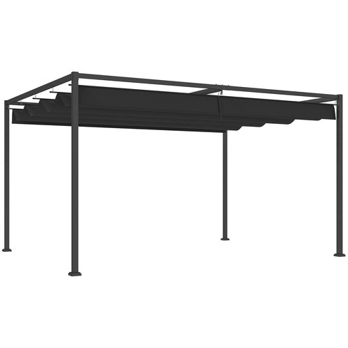 4x3m metal pergola retractable - metal,