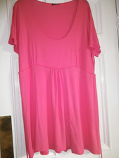Bright Coral Pink Tunic Dress by Rogers & Rogers Size 26