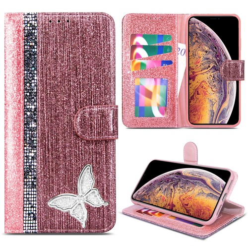 Leather flip book wallet - wallet, case