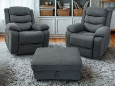 Fabric Recliner Sofa 1+1