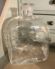 HEAVY RETRO HAND BLOWN CLEAR