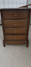 Stag bedside table, 4 draws. Used condition.