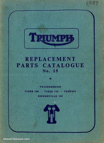 1959 triumph t100 t110 t120 - triumph, 6t