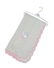 Baby Shawl Spanish With Colour Stripe and Knitted Ribbon Baby Blanket Shawl